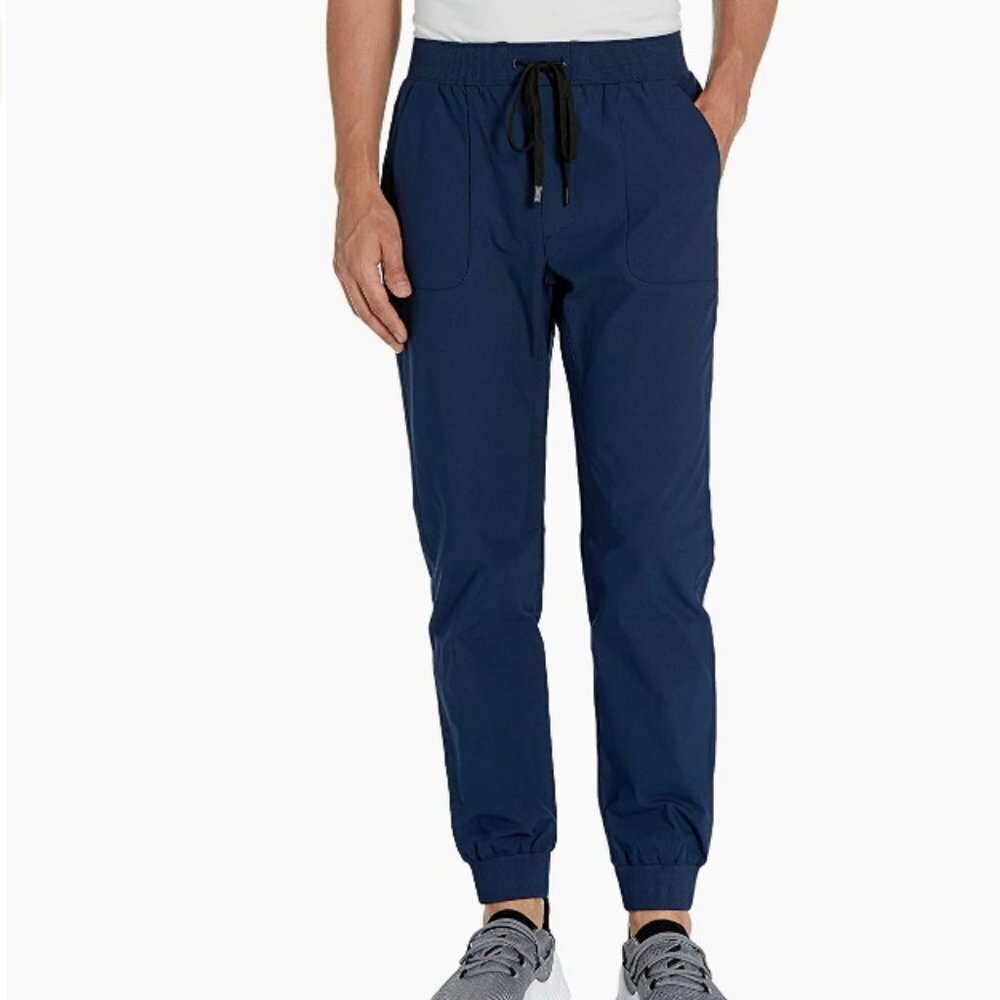 Peak Velocity Men's Travel Jogger, Navy, XXL